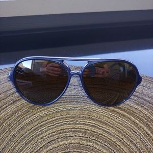 Vuarnet 374 Blue PX 2000 Aviator Sunglasses w/case